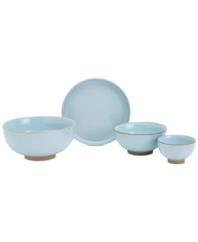 Infuse Nesting 4 Pc. Noodle Bowl Set, Service For 1 In Light Blue