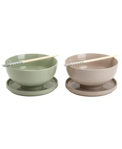 Infuse Ramen 8-pc. Bowl Set In Multi