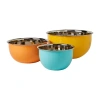 Infuse Stainless Steel 3-pc. Nesting Mixing Bowl Set In Multi