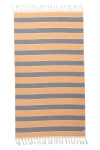 Infusezen Multi Stripe Terry Cloth Lined Turkish Towel