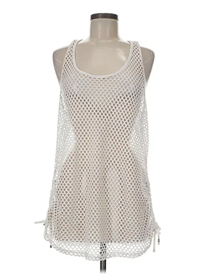 Pre-owned Ingear Tank Top Ivory Halter Neckline Tops In White