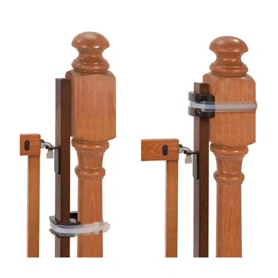 Ingenuity Banister To Banister Gate Mounting Kit - Fits Round Or Square Banisters, Accommodates Most Hardware  In Brown