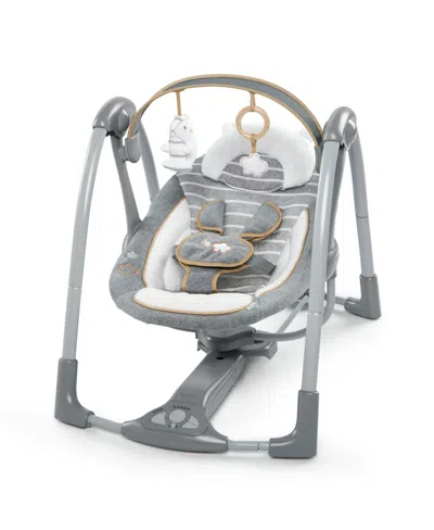 Ingenuity Babies' Boutique Collection Swing 'n Go Portable Swing In Gray