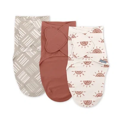 Ingenuity Swaddleme By  Monogram Collection - Rising Sun In Brown;white;gray;orange