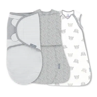 Ingenuity Swaddleme By  Stages Gift Set, 0-18 Months, 0-24 Pounds - Little Bears In Gray