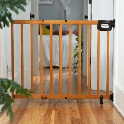Ingenuity The Stairway 48w Series Wood Safety Baby Gate, Fits Openings 30-48” Wide, For Doorways And Stairways In Brown