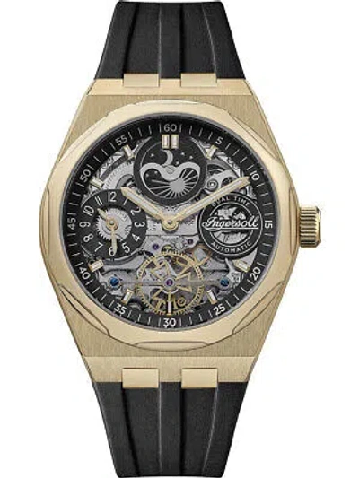 Pre-owned Ingersoll I12907 Broadway Dual Time