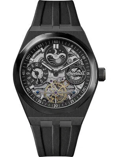 Pre-owned Ingersoll I12908 Broadway Dual Time