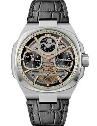 Pre-owned Ingersoll I15801 Mens Watch The Spirit Automatic 47mm 5atm