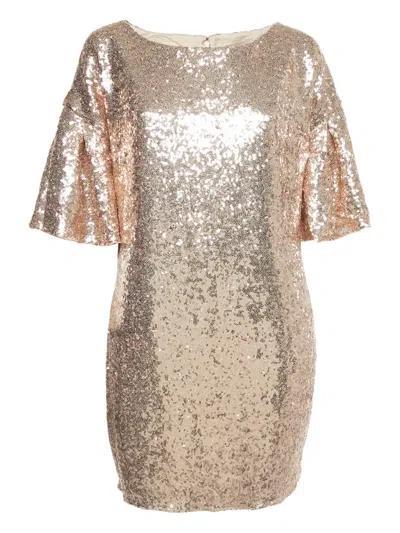 Pre-owned Ingie Paris 2023 Sequinned Dress In Gold