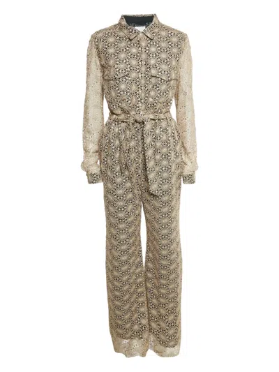 Pre-owned Ingie Paris Lace-detailing Jumpsuit