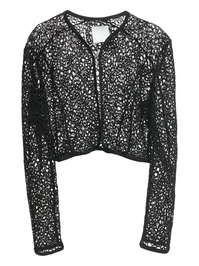 Pre-owned Ingie Paris  Guipure Top In Black