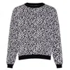 Ingmarson Black / White Leopard Wool & Cashmere Knitted Jumper Men In Black/white