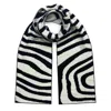 Ingmarson Black / White Organic Stripes Wool & Cashmere Scarf Men In Multi