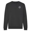 Ingmarson Blue Eyed Flower Upcycled Appliqué Sweatshirt Grey In Grey