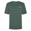 Ingmarson Blue Eyed Flower Upcycled Appliqué T-shirt Green Men In Green