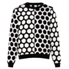 Ingmarson Men's Black / White Reversed Circles Wool & Cashmere Jumper Black In Black/white