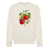 Ingmarson Neutrals / Red Tomato Embroidered Organic Cotton Sweatshirt Men In Neutral