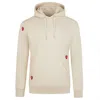 Ingmarson Neutrals Strawberry Embroidered Hoodie Ecru Women In Beige/red