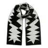 Ingmarson Women's Black / White Lightning Wool & Cashmere Scarf In Multi
