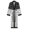Ingmarson Women's Black / White Scattered Dots Wool & Cashmere Cardigan In Multi