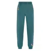 Ingmarson Women's Green Floral Embroidered Organic Cotton Joggers Teal In Green