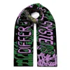 Ingmarson Women's Green / Pink / Purple Odd Wiring Wool & Cashmere Scarf Purple & Green In Green/pink/purple