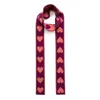 Ingmarson Women's Pink / Purple Heart Wool & Cashmere Thin Scarf Purple & Pink In Red