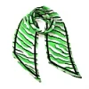 Ingmarson Wild Tiger Silk Neck Scarf Mint Green In Neck