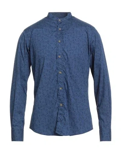 Ingram Man Shirt Blue Size 14 ½ Cotton