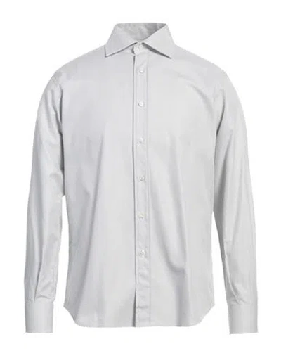 Ingram Man Shirt Light Grey Size 15 Cotton