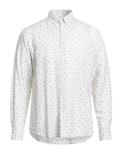 Ingram Man Shirt Off White Size 17 Linen, Cotton