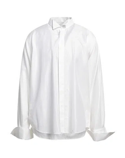 Ingram Man Shirt White Size 17 ½ Cotton, Viscose