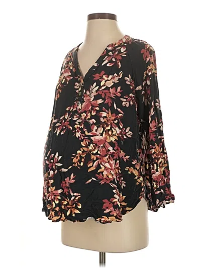 Pre-owned Ingrid & Isabel 3/4 Sleeve Blouse In Black