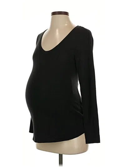 Pre-owned Ingrid & Isabel 3/4 Sleeve T-shirt In Black