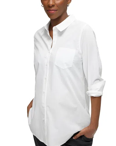 Ingrid & Isabel Button Down Maternity Shirt In White