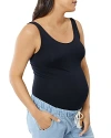 Ingrid & Isabel Cooling Post Partum Compression Tank In Black
