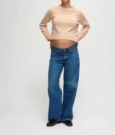 Ingrid & Isabel Cozy Contour Maternity Sweater In Champagne In Neutral