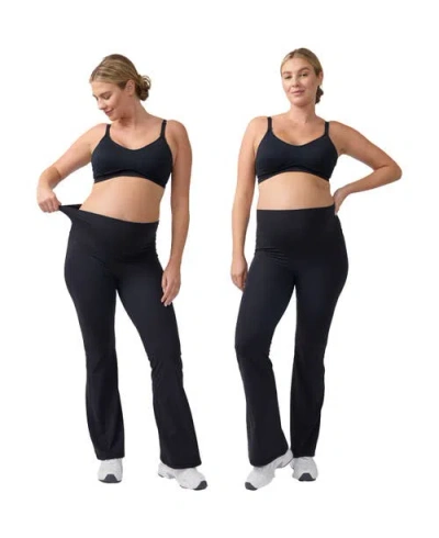 Ingrid & Isabel Flare/contour Active Legging Bundle In Black
