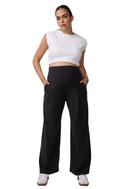 Ingrid & Isabel High-low Active Maternity Pant In Black