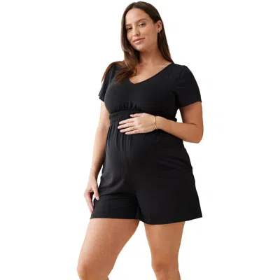 Ingrid & Isabel Knit Romper In Black