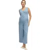 Ingrid & Isabel Luxe Sweater Maternity Jumpsuit In Gray