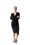 Ingrid & Isabel Maternity Button Front Sweater Dress In Black