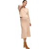 Ingrid & Isabel Maternity Sweater Rib Knit Skirt In Pink