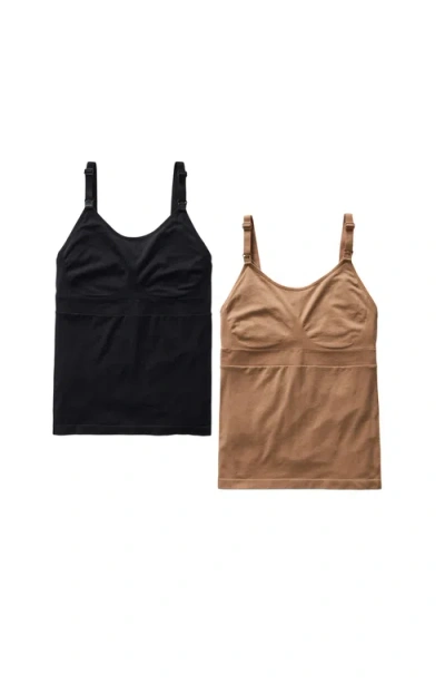 Ingrid & Isabel Nursing Pumping Cami Bundle In Brown