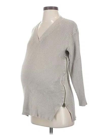 Pre-owned Ingrid & Isabel Pullover Sweater In Gray