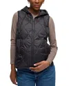 Ingrid & Isabel Quilted Maternity Vest In Black