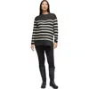 Ingrid & Isabel Raglan Maternity Mock Neck Sweater In Black