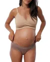 Ingrid & Isabel Seamless Cooling Maternity Briefs, Set Of 3 In Deep Taupe