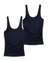 Ingrid & Isabel Seamless Maternity Cami, Pack Of 2 In Black
